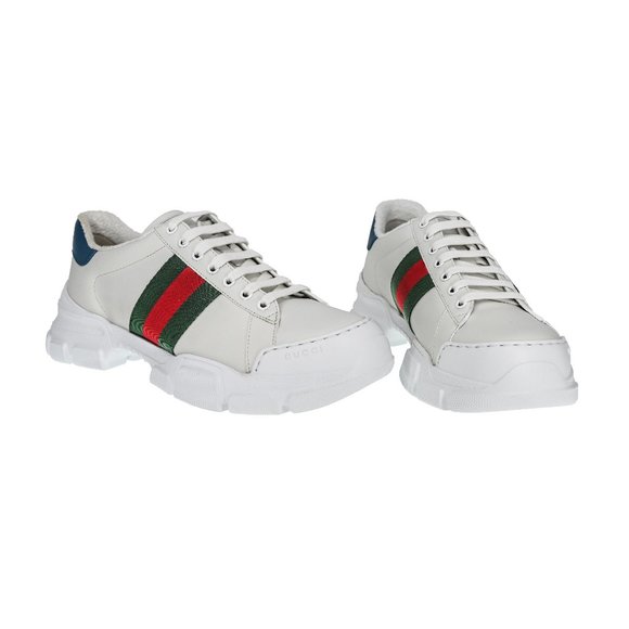 Gucci Other - Gucci Men's Nathan Leather Web Sneakers